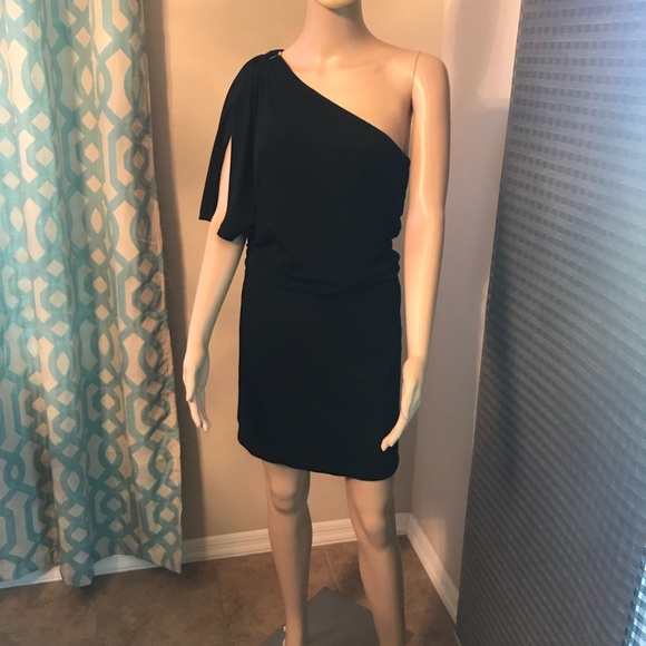 one shoulder lbd